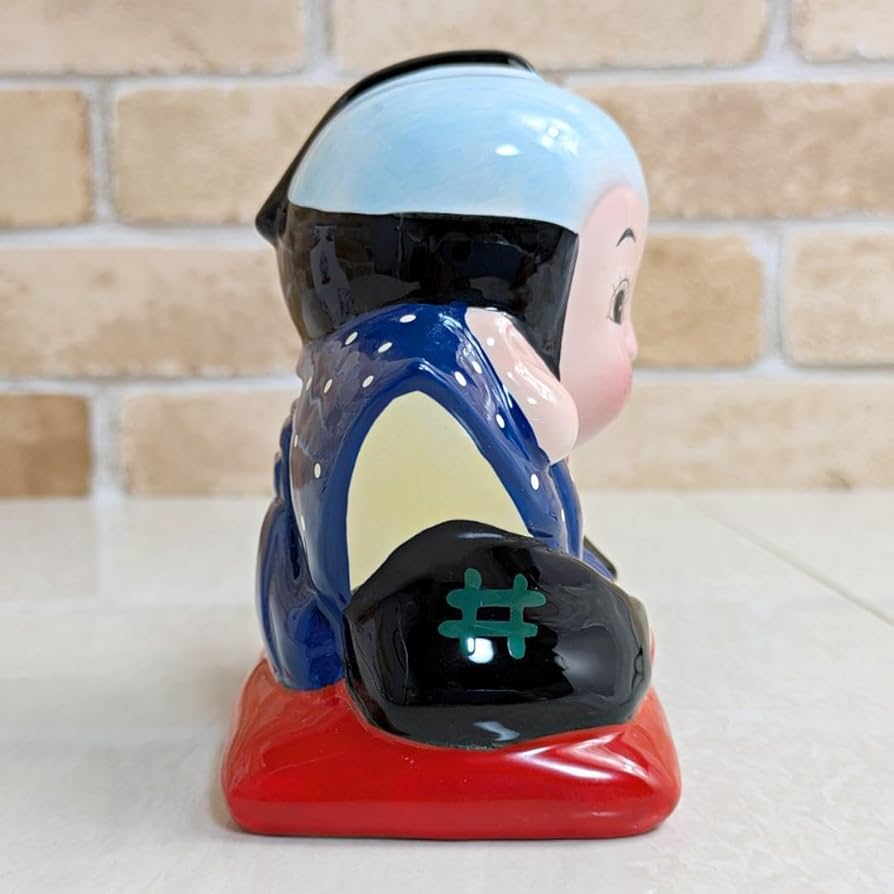 Amazon.co.jp: 福助 貯金箱 陶器製 加藤工芸 ふくすけ レトロ